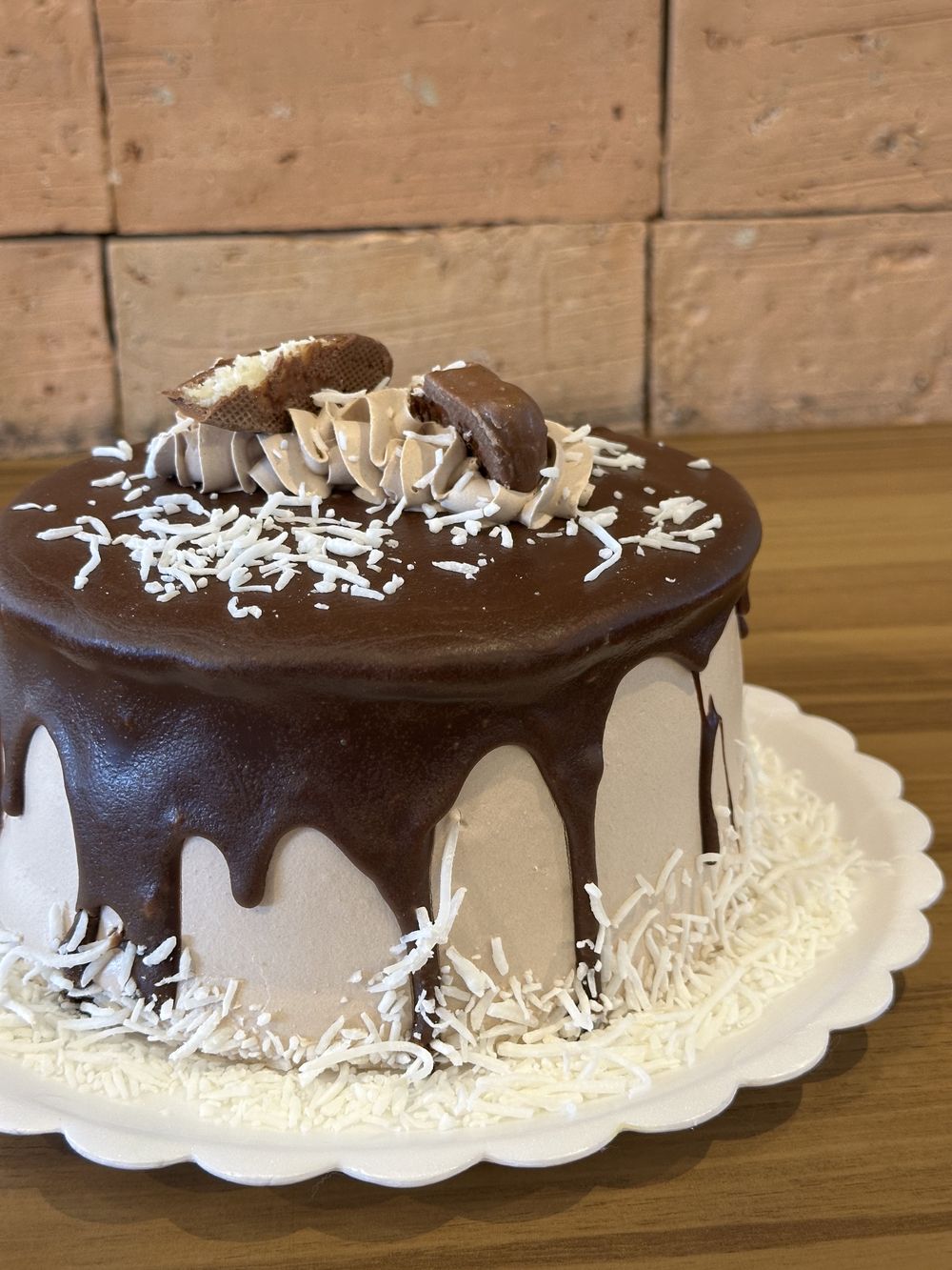 Bolo de chocolate com coco